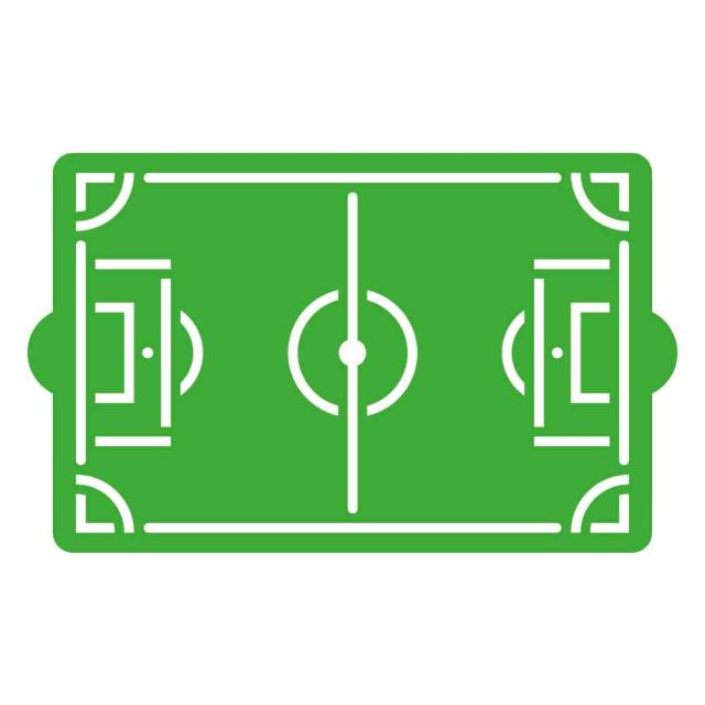 Stencil per torte Campo da Calcio 30x20 cm Decora