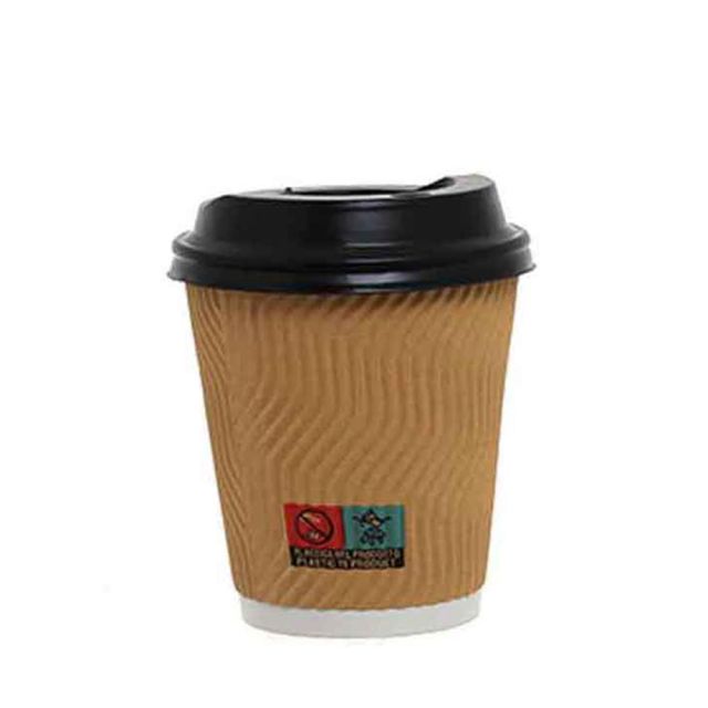 500 Bicchieri termici Onda 350ml con coperchio