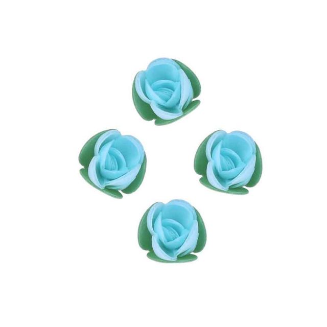 Boccioli di cialda ostia celeste per decorazione 4 pz.