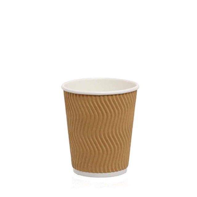 Bicchieri termici in carta 250ml Onda Naturale