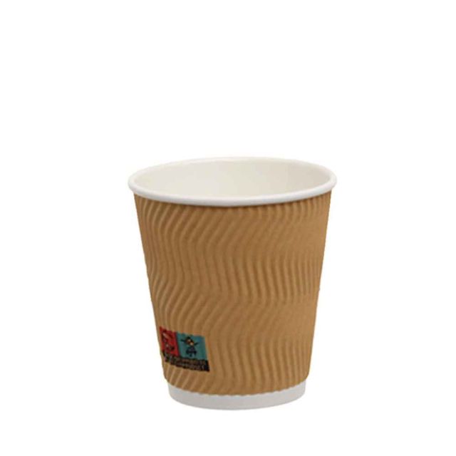 Bicchiere termico in carta 350ml Onda Naturale