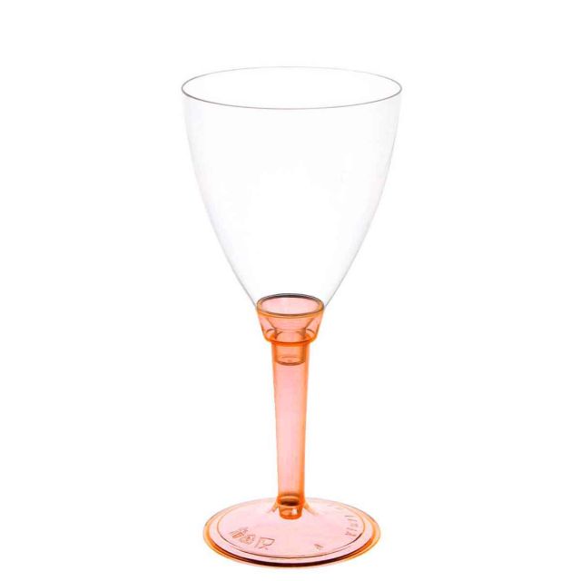 Calici acqua Poloplast gambo lungo arancio fluo