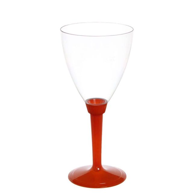 Calici acqua Poloplast gambo lungo arancio