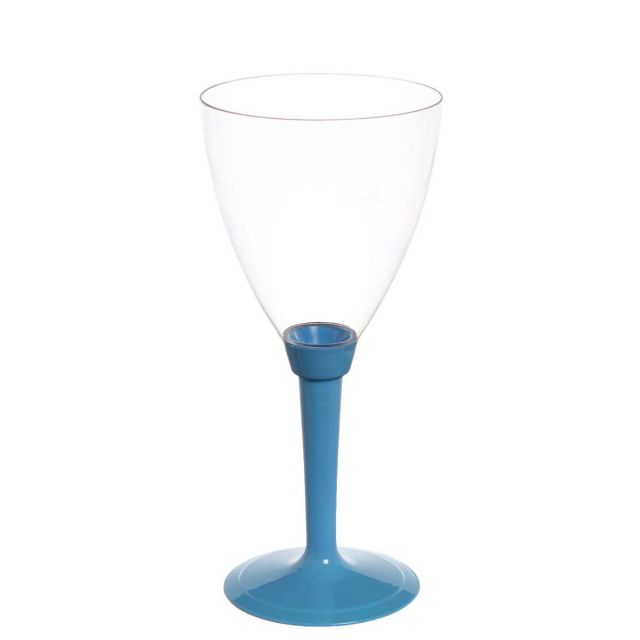 Calici acqua Poloplast gambo lungo azzurro