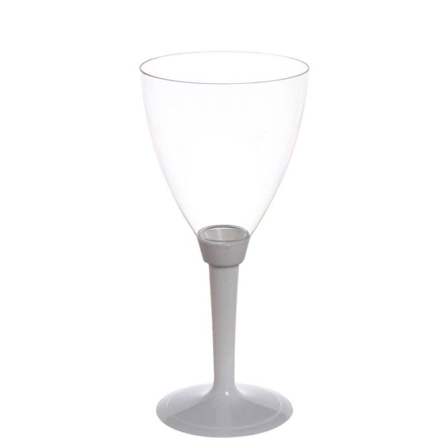 Calici acqua Poloplast gambo lungo bianco