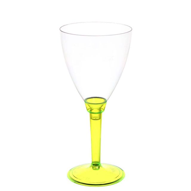 Calici acqua Poloplast gambo lungo giallo fluo