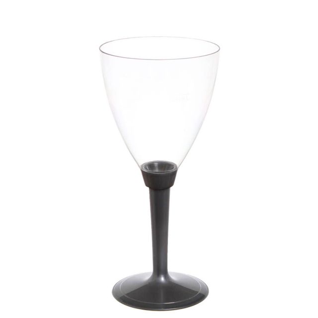 Calici acqua Poloplast gambo lungo argento
