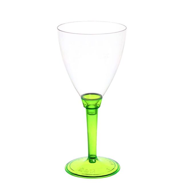 Calici acqua Poloplast gambo lungo verde fluo