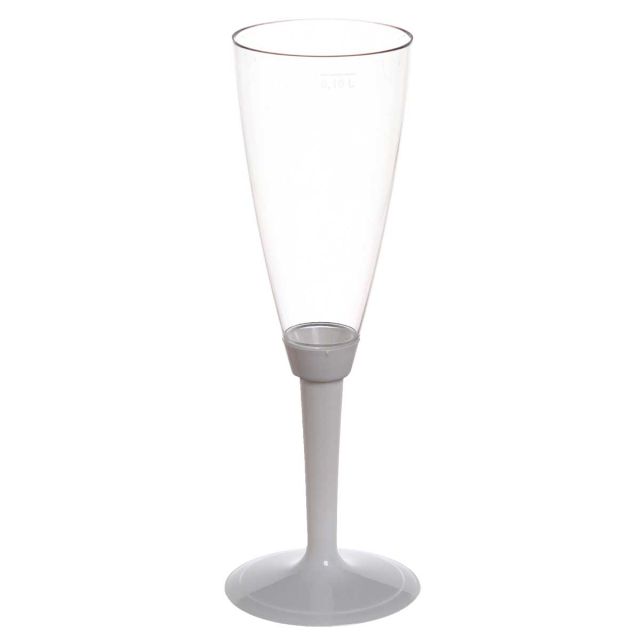 Flutes calici Poloplast gambo lungo bianco