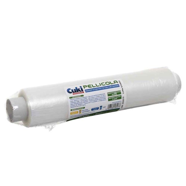 Pellicola trasparente per alimenti senza PVC h 30 x 300 mt Cuki Professional