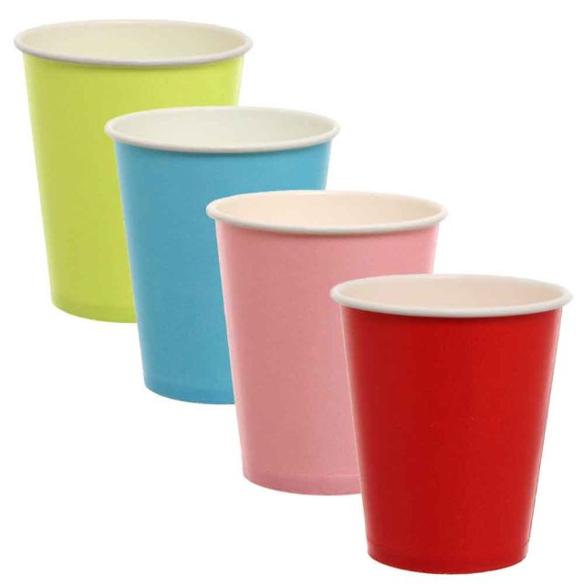 Bicchieri di cartoncino colorati DOpla Party 250ml vari colori
