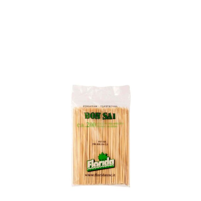 Spiedini di legno in bambù 15cm