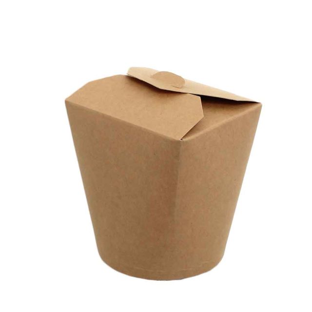 50 Contenitori per asporto in cartoncino compostabile Ø13,3xh11cm