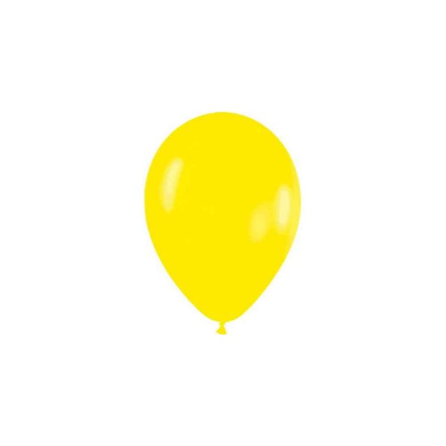 100 Palloncini Lattice Gialli Piccoli 5″ 12 cm