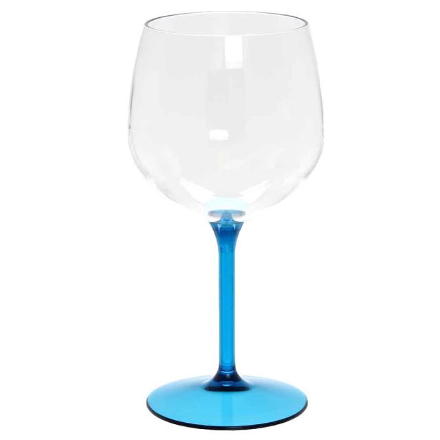 Bicchieri Calici Balloon Tonic gambo blu riutilizzabili 580cc 