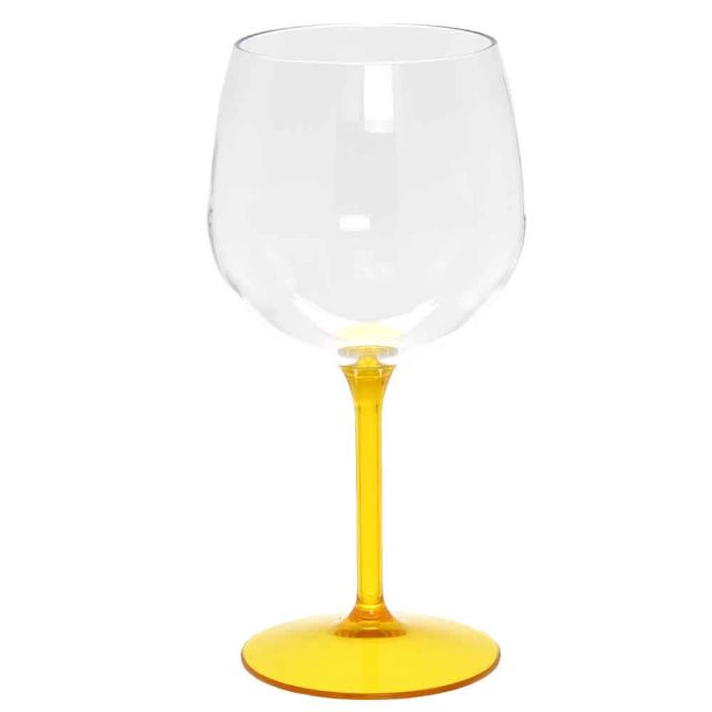 bicchieri Calici Balloon Tonic gambo giallo riutilizzabili 580cc