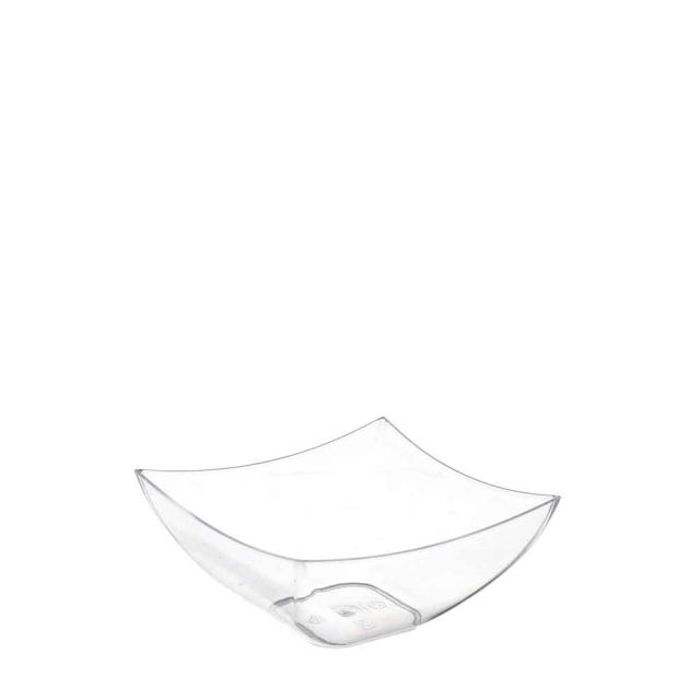 25 Coppette finger food monoporzioni in plastica trasparente Quadrate 90cc