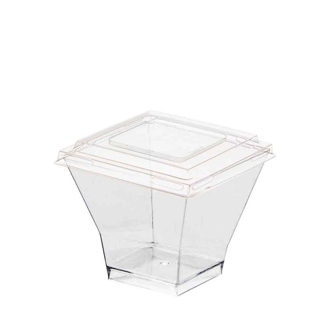 Monoporzioni Pagoda 90cc riutilizzabili con coperchio Goldplast