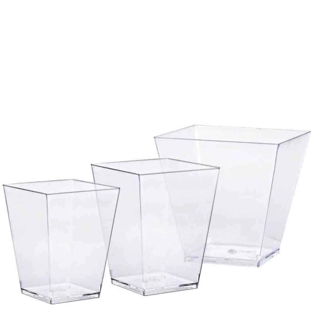 Bicchierini finger food monoporzioni Piramide trasparenti
