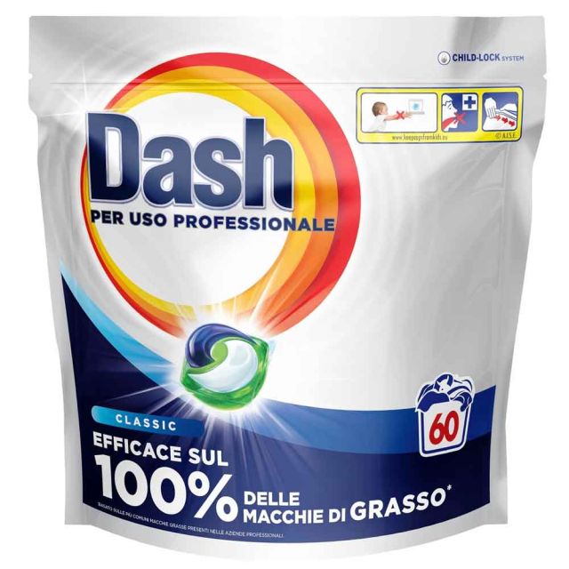 Dash Pods Professional detersivo per lavatrice professionale 60 lavaggi