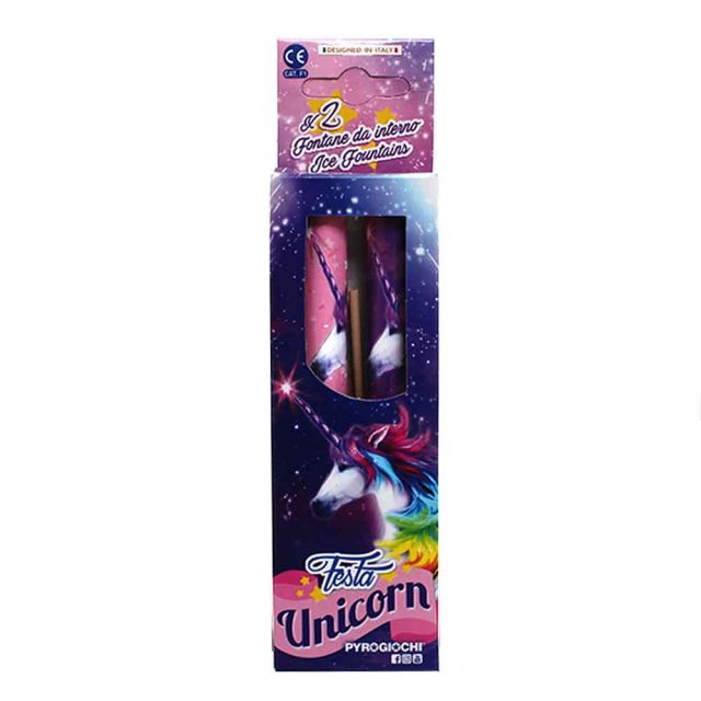 2 Fontane pirotecniche Festa Unicorn