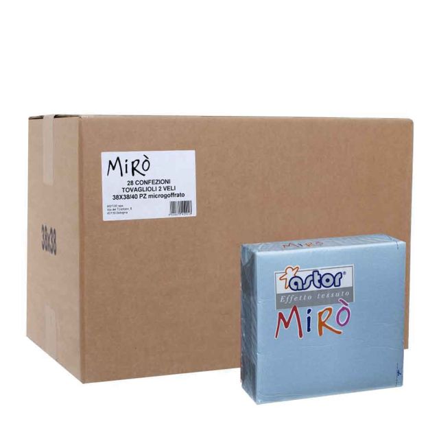 Cartone 1120 Tovaglioli azzurro 38x38cm