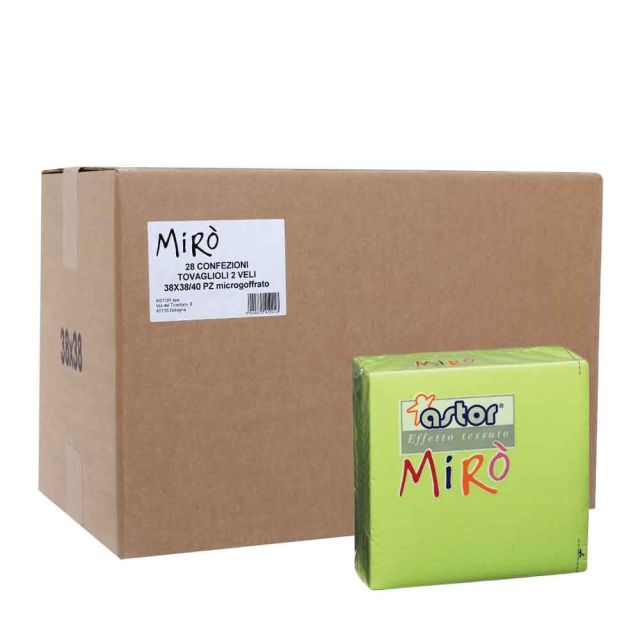 Cartone 1120 Tovaglioli verde cedro 38x38cm