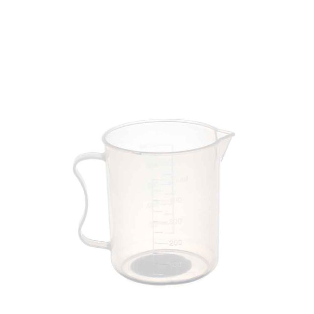 Brocca in plastica trasparente con scala graduata incisa 500 ml