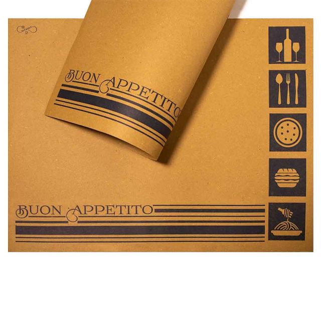 Tovaglietta americana cartapaglia Buon Appetito 30x40 cm