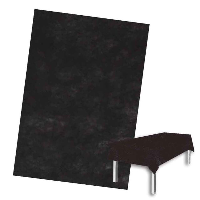 Tovaglia TNT effetto tessuto rettangolare 150x240cm nero