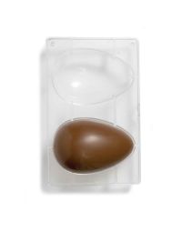 Stampo per Uova di cioccolato da 130g in policarbonato 2 cavità