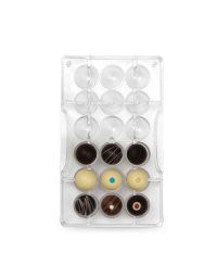 Stampo 18 cioccolatini Sfera forata