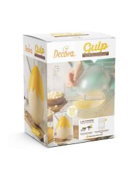 Kit Gulp 2 Stampi per Uova di cioccolato da 250g in policarbonato e 4 molle