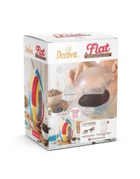 Kit Flat 2 Stampi per Uova di cioccolato da 250g in policarbonato e 4 molle