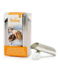 6 Forme stampo per Cannoli siciliani in acciaio inox Ø2 x 12 cm Decora