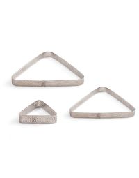 Sagome triangolari acciaio microforate varie misure