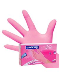 Guanti usa e getta rosa Walking Elle 4.0 gr