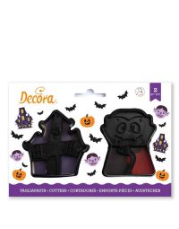 2 Tagliapasta Cutter Halloween Vampiro e Casa stregata Decora