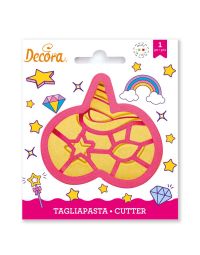 Cutter Tagliapasta in plastica Maschera Unicorno Decora