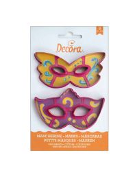 Set 2 Cutters Tagliapasta in plastica maschera di carnevale