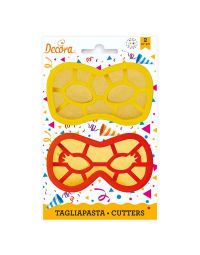 2 Tagliapasta Cutter Maschere di Carnevale Decora