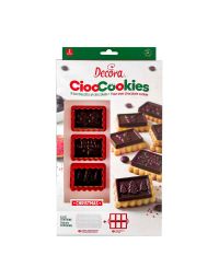 Set 2 pezzi Cutters e stampo per cioccolato in plastica tema Natale