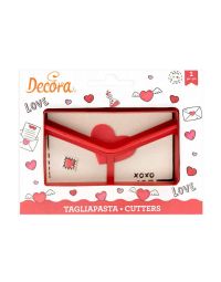 Cutter Tagliapasta in plastica a forma di Lettera Dolci Messaggi