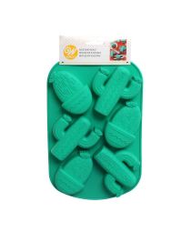 Stampo antiaderente in silicone per 6 cactus 8x9xh2,5cm