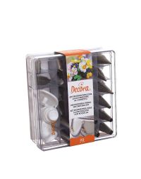 Cofanetto set completo per decorazione con 26 cornetti in acciaio inox