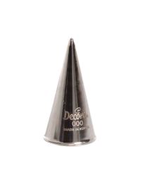 Beccuccio cornetto tondo 000 in acciaio inox Ø1,7 x 3,5 cm