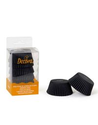 Pirottini monouso Decora per muffin colore nero