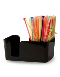 Bar organizer Bar caddy nero con oggetti