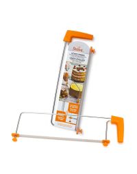 Seghetto dividi torta regolabile con lama in acciaio inox 42 x 14 cm Decora