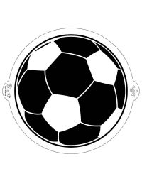 Stencil per torte Pallone da Calcio Ø25 cm Decora